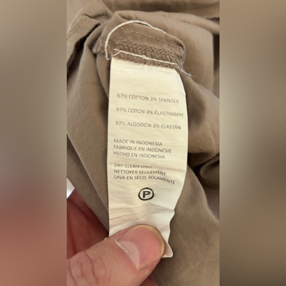 Saunders x RTR Beige and Orange Ruched Midi Dress - Picture 9 of 11